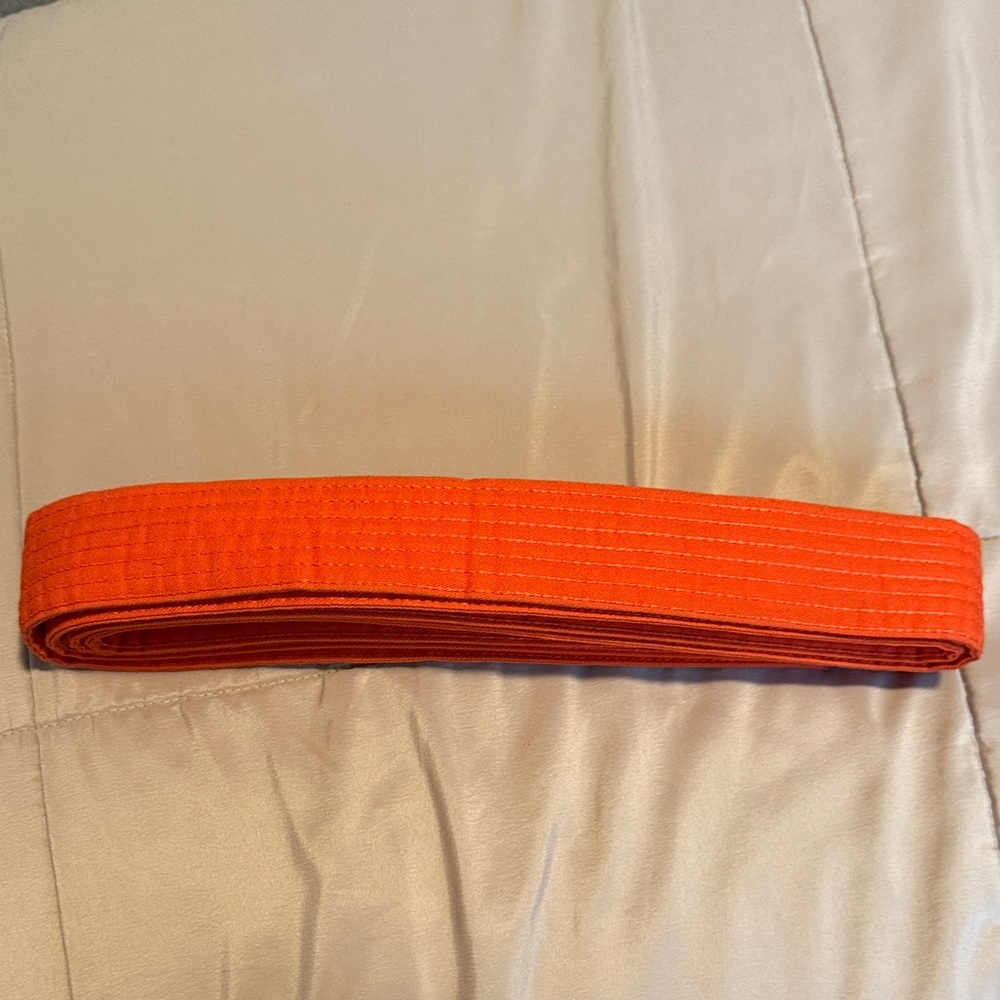 Bright Orange Martial Arts Belt